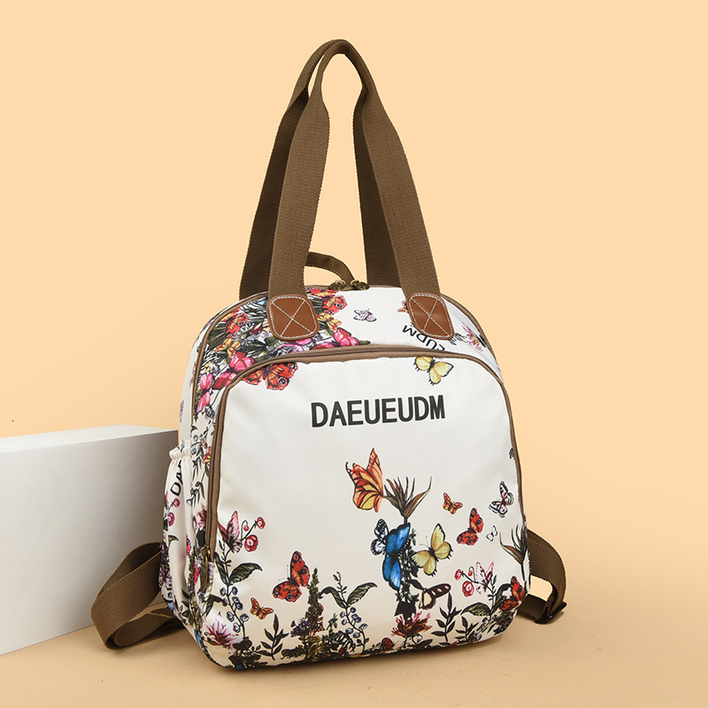 Trendy Fashion Printed for Women New Lightweight Casual Travel Oxford Cloth Backpack Multifunctional Shoulder Bag ddmymoon