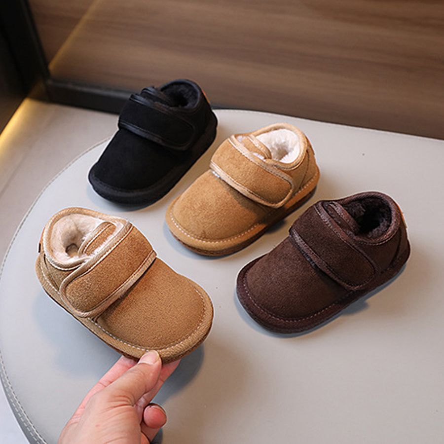 2024 New Winter Baby Snow Boots Warm Plush Little Boys Shoes Cutefeet Non-slip Fashion Toddler Girls Boots Sizes 15-19