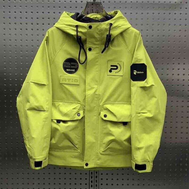 Men's Clothing Spring And Autumn Workwear Hooded Loose Versatile Label Assault Youth Fashion Handsome Jacket