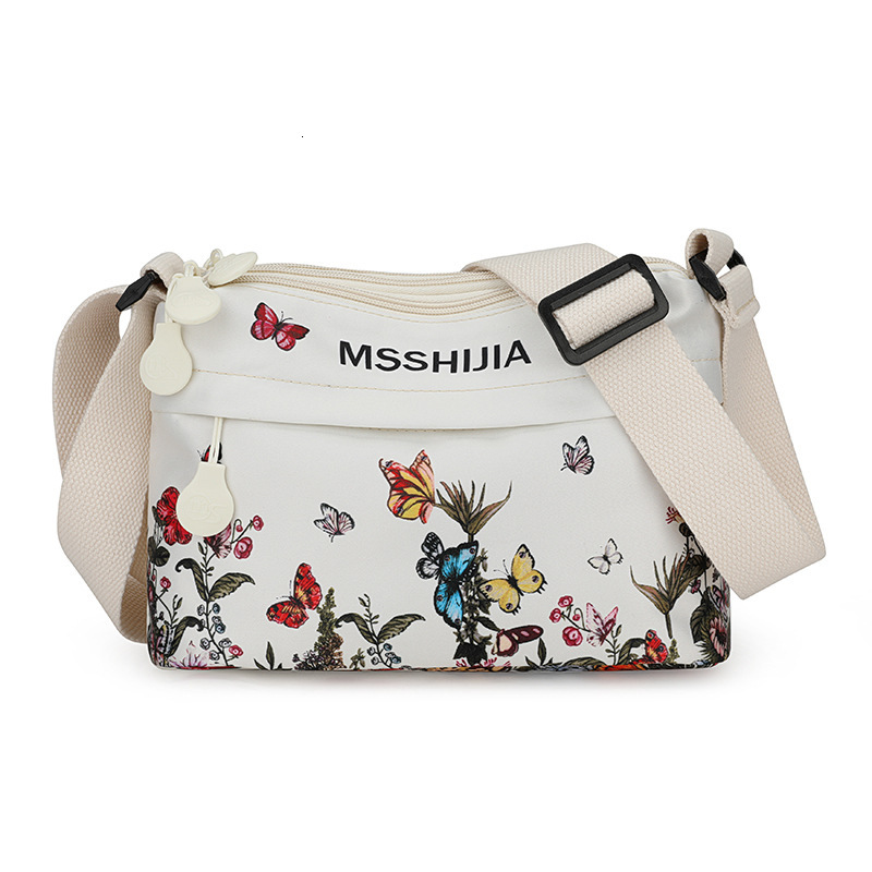 Lightweight Waterproof Nylon Trendy Printed Crossbody for Women New Casual Three-Layer Large Capacity Shoulder Bag ddmymoon