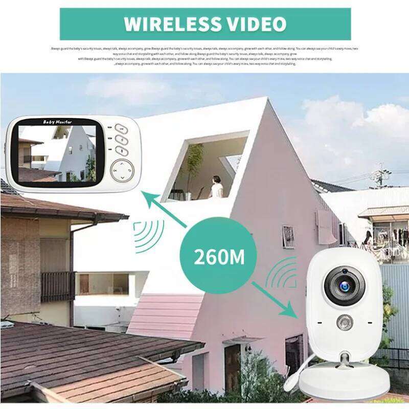 Vb603 Baby Monitor 3.2Inch Wireless High-Resolution Video Surveillance WIFI Remote Elderly Caregiver Security Protection Detect