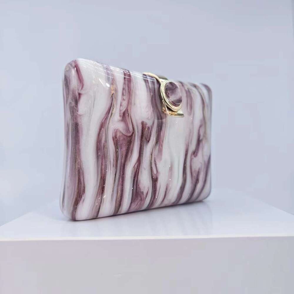 Women's New Acrylic Evening Shoulder Crossbody Wedding Party Clutch Chain Bag