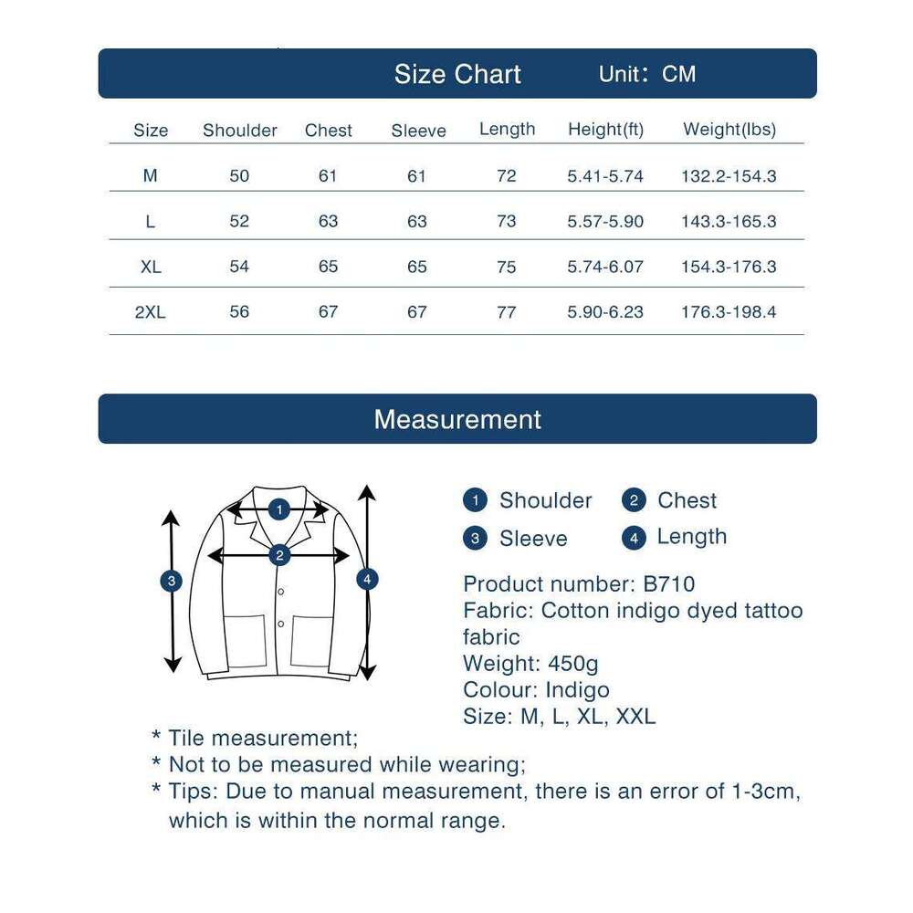 Designer Clothing 2025 Vintage Indigo Men Autumn Winter New Blue Dyed Panel Denim Jacket Multi-Pocket Single Breasted Loose Casual Blazer Coat