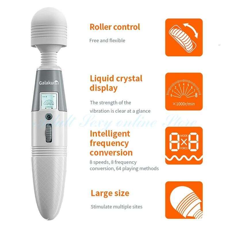 Magic Wand Huge Vibrator USB Charge Big AV Stick Female G Spot Massager Clitoris Stimulator Adult Sex Toys