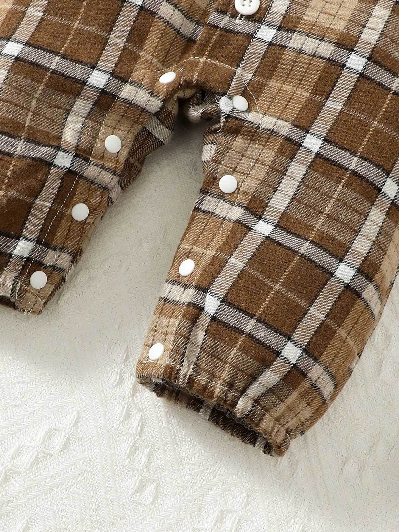 Two-Piece Baby Boy 1-24m Lapel Suspenders With Bow Gentleman Jumpsuit And Holmes Hat Spring And Autumn Z250811