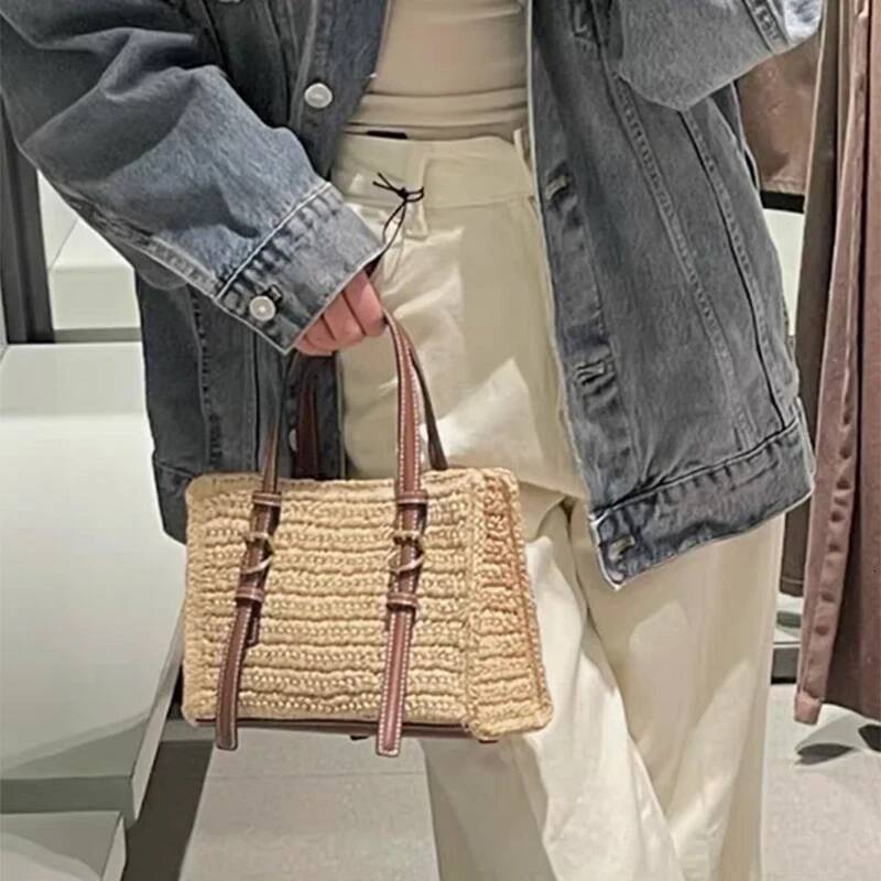 Fashionational Casual Woven Light Designer Straw Handbags All-match Personality Crossbody New Women's Tote Bags high-quality