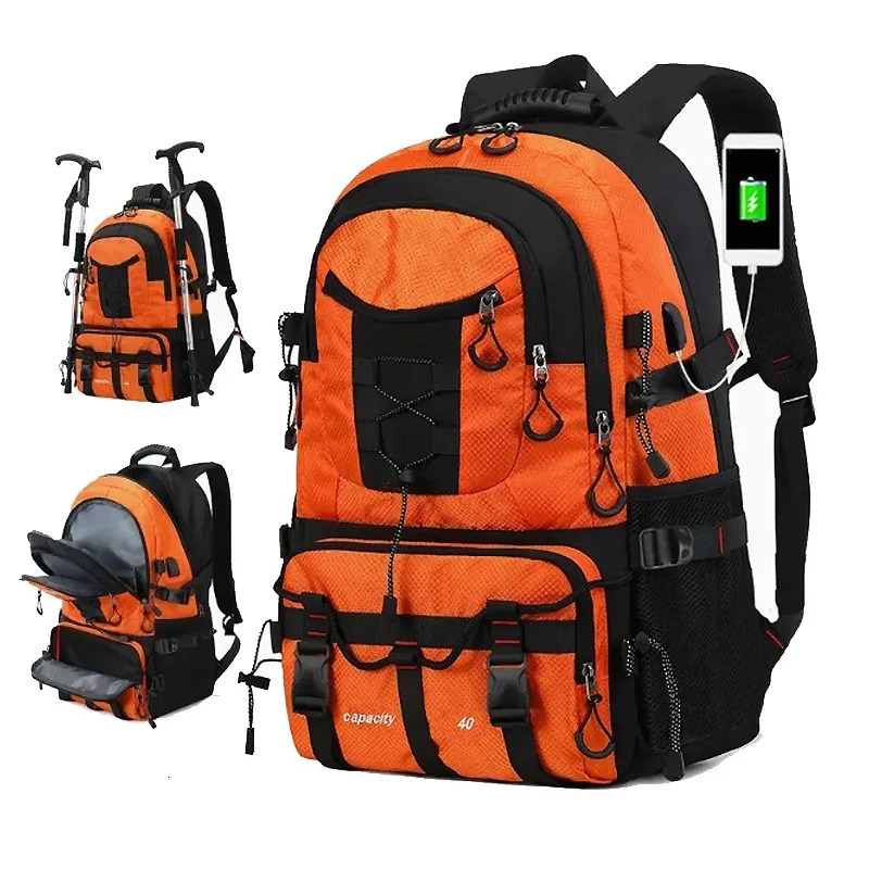 Travel backpack 40L waterproof lightweight outdoor hiking mens and womens camping 250811
