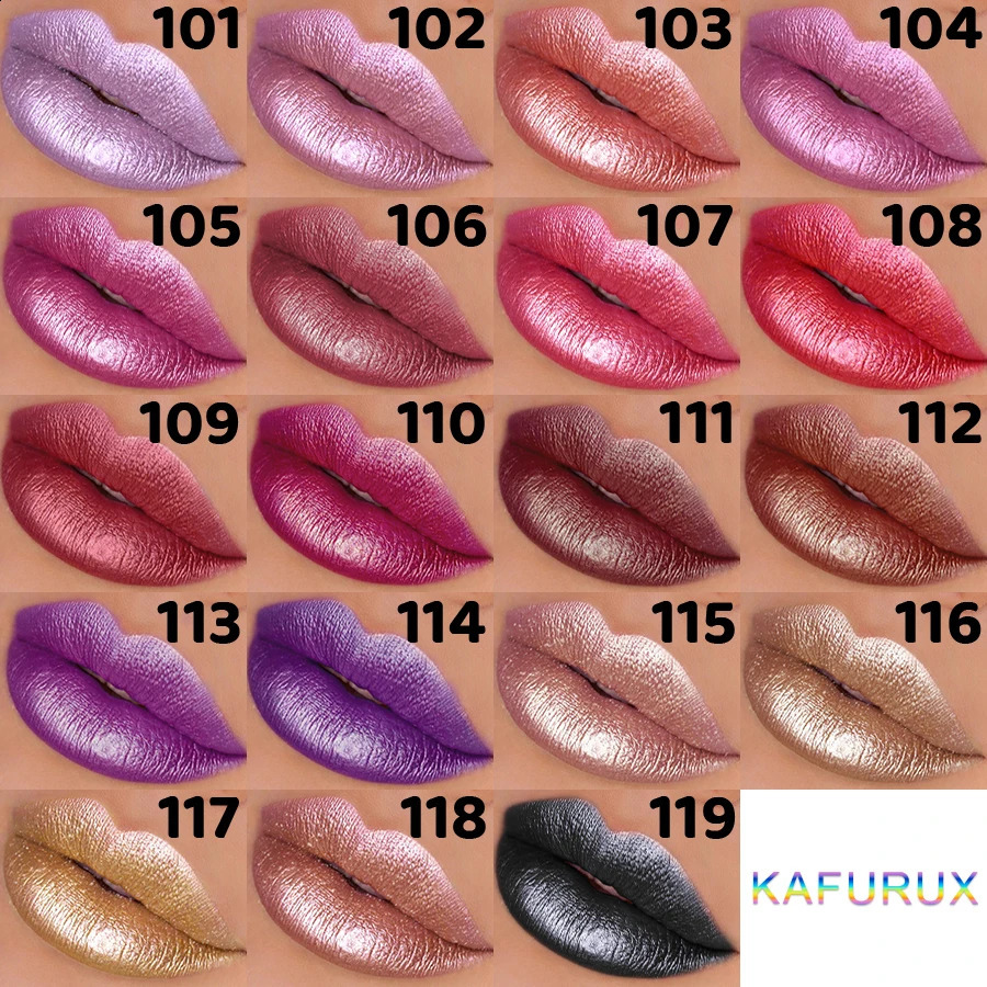 19 colors glitter lipstick hydrating red pink sparkling shine lip color highly pigmented lip tints metallic finish lip makeup 250809