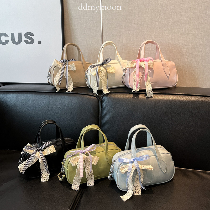 High-end for Women Spring/Summer 2025 New Fashion Crossbody Casual Handbag Boston Bowling Bag ddmymoon