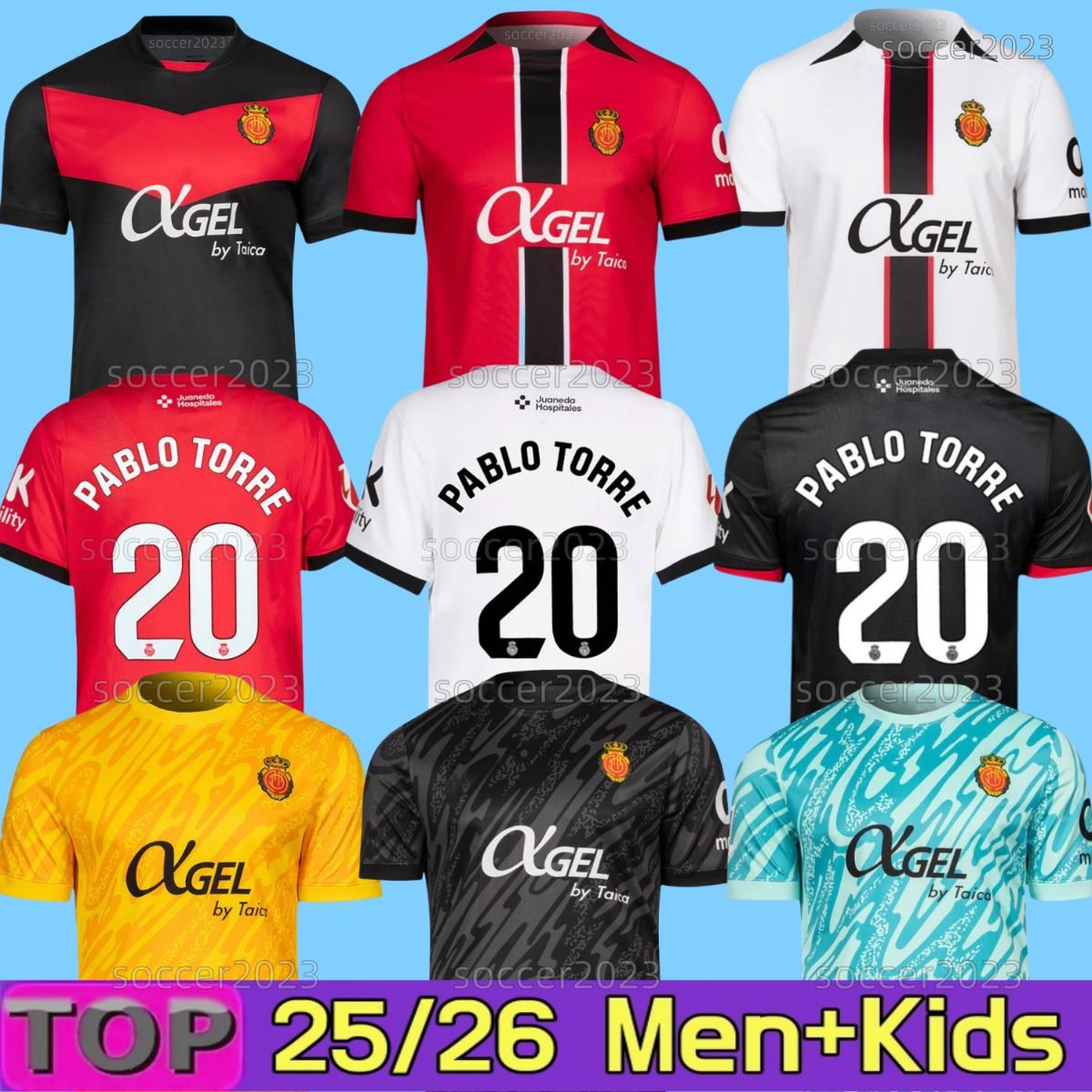 2025 2026 RCD Mallorca Soccer Jerseys MURIQI S.DARDER ABDON 25 26 SANCHEZ A. RAILLO MAFFEO VALJENT DANI RODRIGUEZ S.DARDER MASCARELL MURIQI Football Shirts Men kids