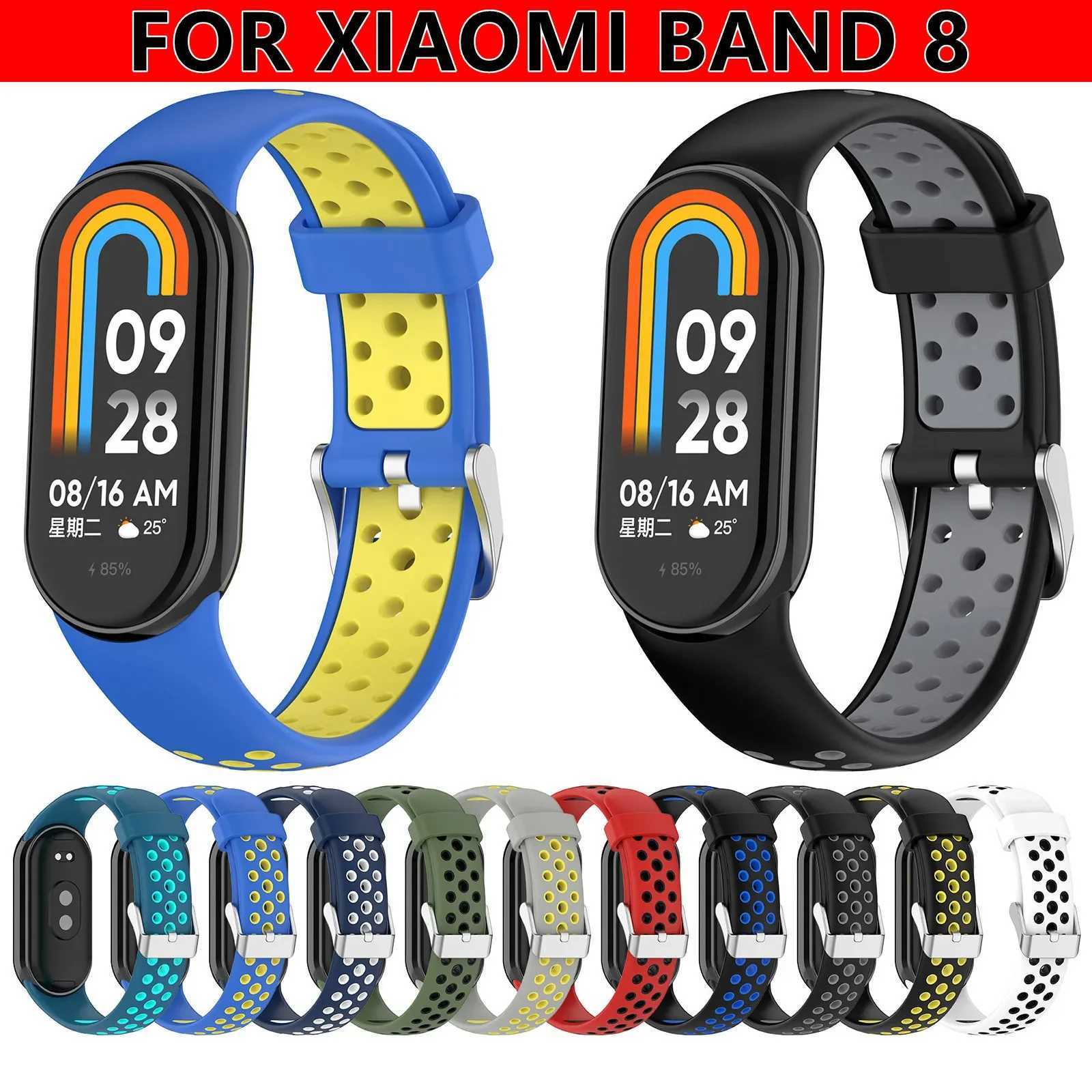 Soft Silicone Strap for Xiaomi Mi Band 8 Bracelet Breathable Sport Wristband Belt for MiBand 8 NFC Replacement Watchband W250811