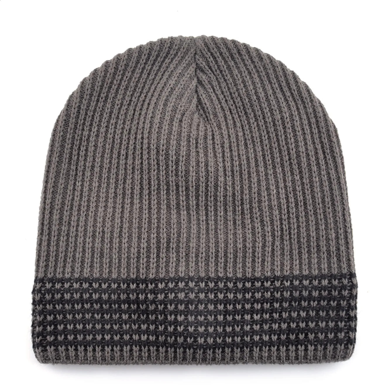 Mens Skullies Beanies Knitted Wool Hats Men Winter Knitting Thick Beanie Hat Double Layer Solid Color Velvet Warm Bonnet Cap 250805