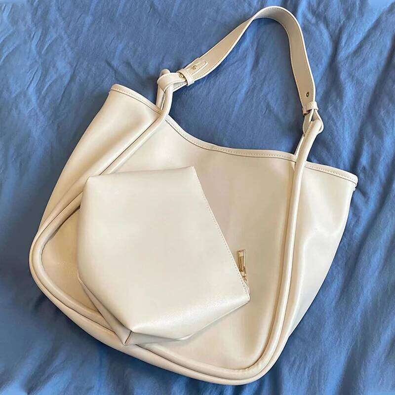 Fashion Design PU Shoulder 2025 New Women Handbag High Quality Classic Solid Female Underarm Bag Travel Tote Bags