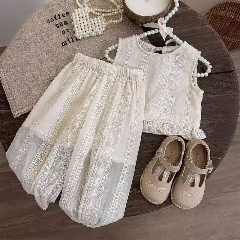 Girls Princess Style Set Fashionable New Girl Baby Summer Dress Set Trendy Childrens Summer Fashion Beach Set Z250811