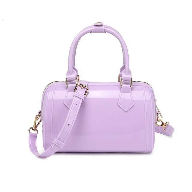 2025 Summer New Women Transparent PVC Macaron Candy Jelly Shoulder Crossbody Bag Chic Z250811