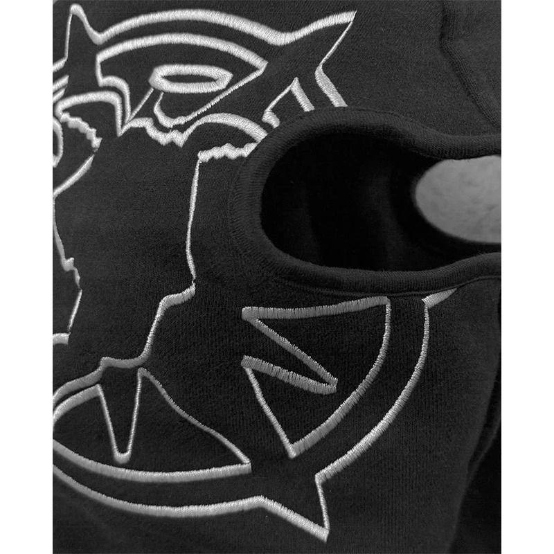 Embroidery Graphic Streetwear Hoodie Y2K Harajuku Hip Hop Retro Oversized Hoodie Mens Womens Rock Gothic Pullover Hoodie Clothes 250811