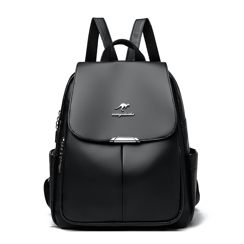 Soft Leather Women's New Korean Version Large Capacity Ladies Backpack fashion Commuter Travel Schoolbag ddmymoon