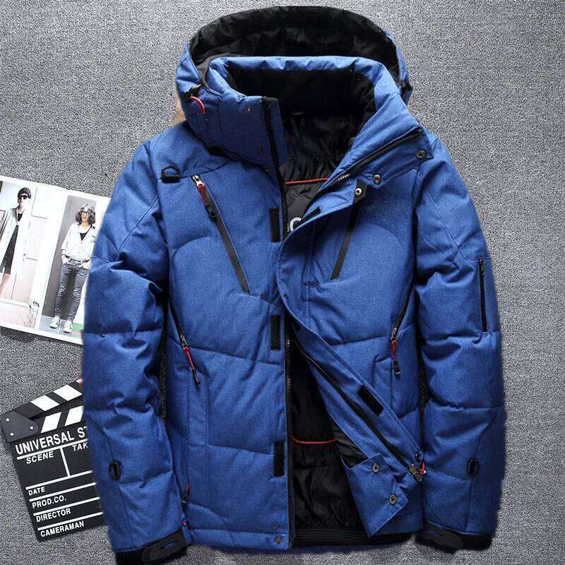 2023 High Quality 90% White Duck Men Coat Snow Parkas Male Warm Brand Clothing Winter Down Jacket Outerwear