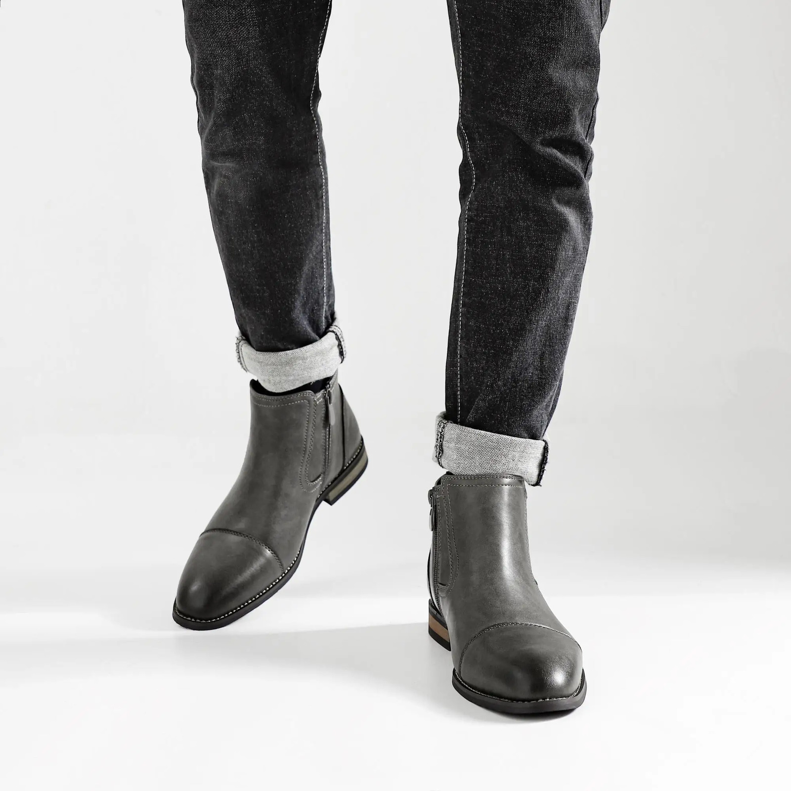 Boots Men Comfortable Fashion 2025 Boots Leather 250805