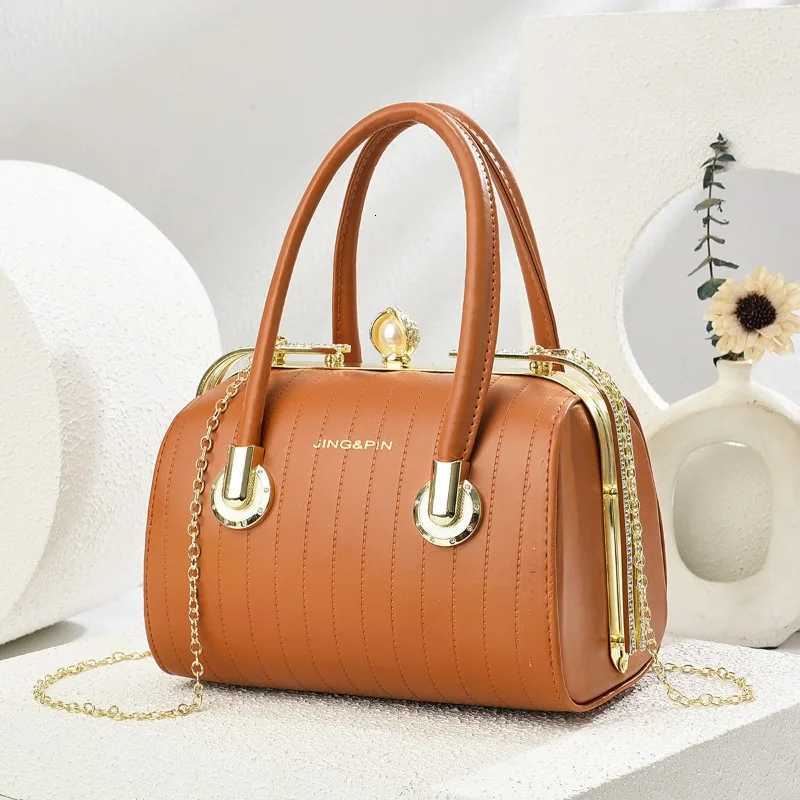 PU Leather Womens Handbag FAshion girls Crossbody Shoulder Bag High-quality Exquisite Womens Boston Pillow Bag Z250811