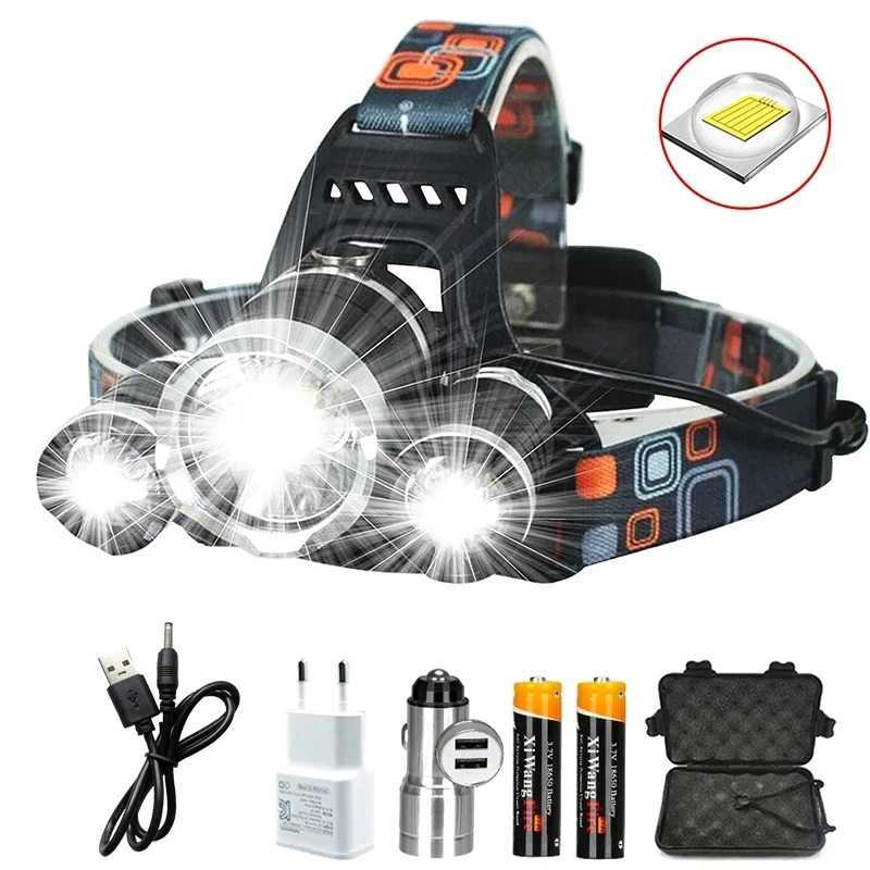 18650 Battery Rechargeable Super Bright d lamp Fishing light Outdoor Hunting Cam Waterproof Light XJ250811