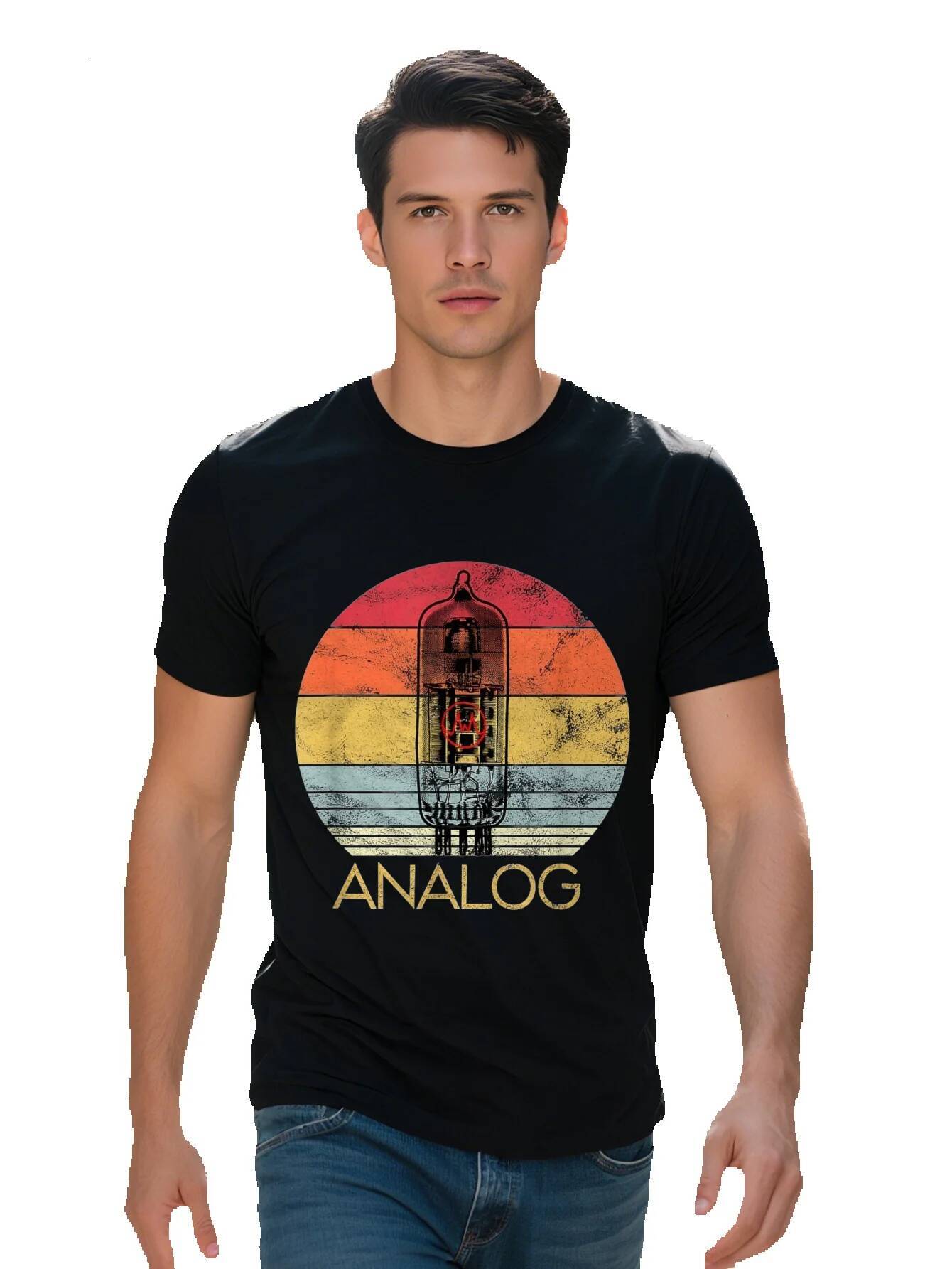 Vacuum Tube Retro Analog Audio Vae Amp Hi Fi Or Guitar T Shirt 3227e