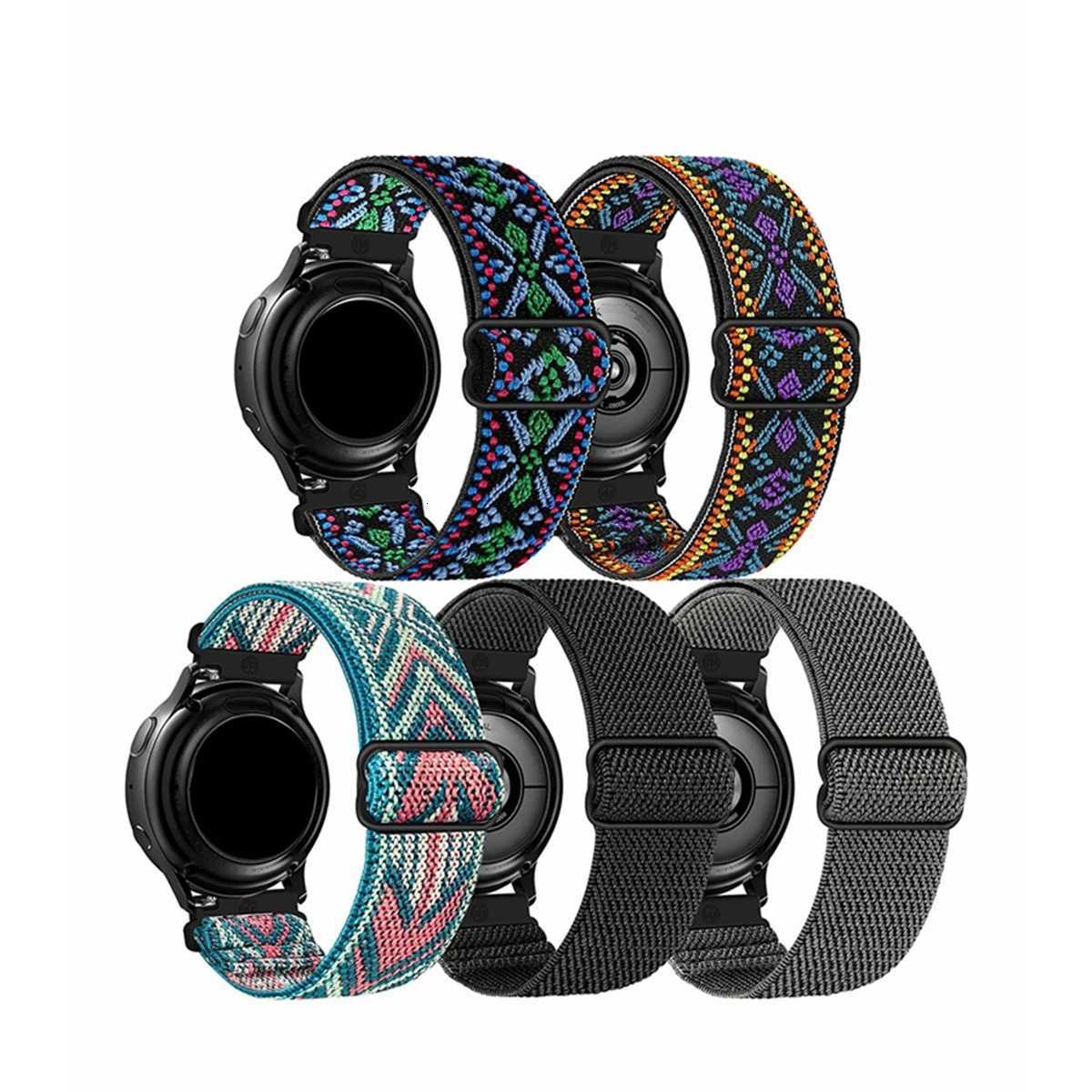 18/20/22mm Elastic Strap for Huawei GT2/GT3 42mm 46mm Nylon Replacement Wristband for Huawei GT3 Pro/GT2 Pro/Watch 4 Pro/GT Cyber W250811