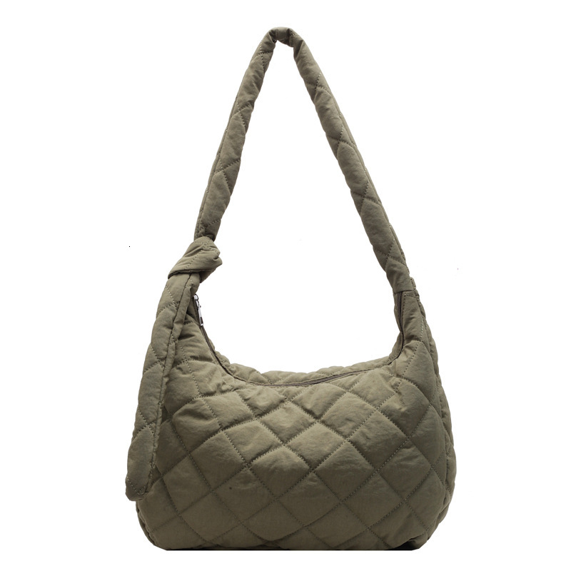 Design Quilted Cotton for Women New Versatile Fashionable Single Shoulder Crossbody Underarm Bag