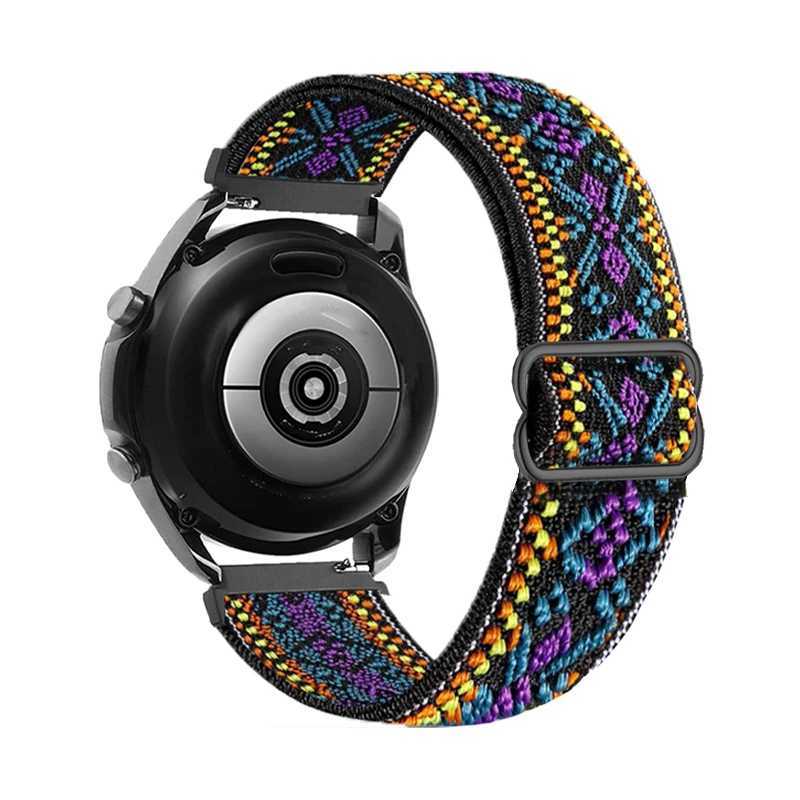 18/20/22mm Elastic Strap for Huawei GT2/GT3 42mm 46mm Nylon Replacement Wristband for Huawei GT3 Pro/GT2 Pro/Watch 4 Pro/GT Cyber W250811