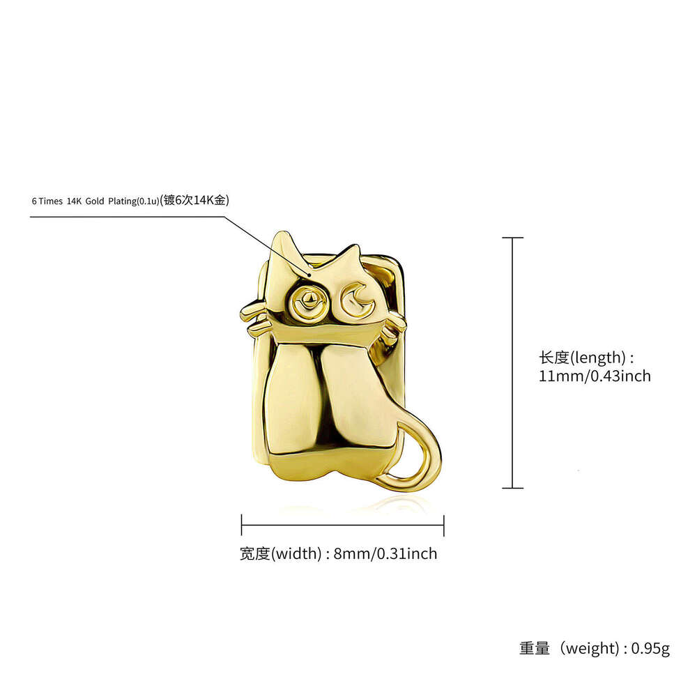 Cute Animal Shaped Cat Single Brace Spider Bee Personality Gold Teeth Unisex HIPHOP Tooth Jewelry