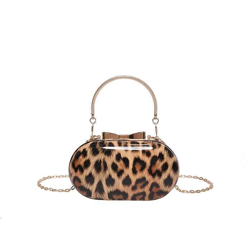 Trendy Leopard Print Handbag 2025 New Summer Fashion Chain Shoulder Elegant Women's Bag