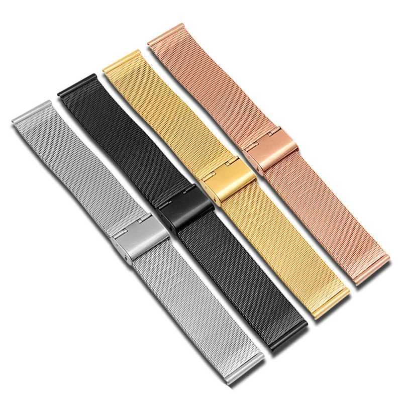 General Use Quick Release Watch Band Stainless Steel Bands Milanese Strap Universal Watch Band 18mm 20mm 22mm Watchband W250811