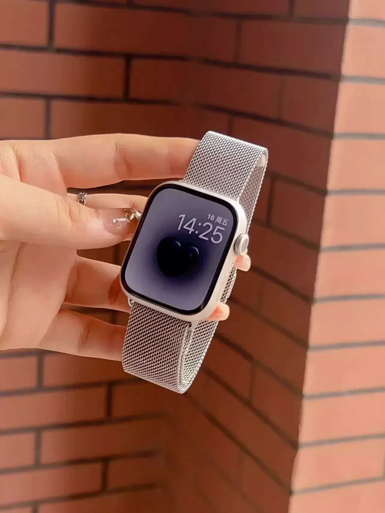 Milanese Strap For Apple Watch Ultra 2 49 46mm 42mm 44mm 40mm 45mm 41mm 38mm Bracelet For iWatch Series 10 9 3 6 5 SE 7 8 Strap W250811