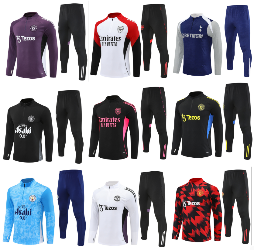 24 25 26 arsen RASHFORD tracksuit 25 26 City Antony football kits training suit survetement chandal adult boys tracksuits jogging