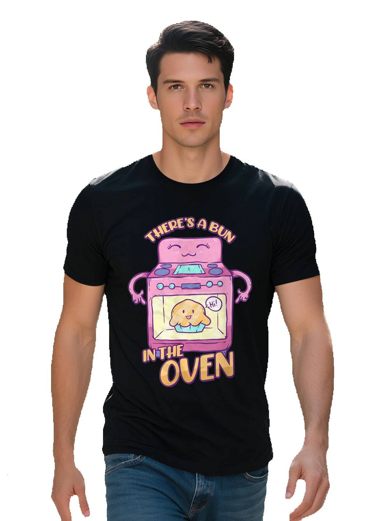 Pregnancy Announcement Shirt Bun In The Oven Pregnant Women Cotton T-Shirt e63c8 c09ab