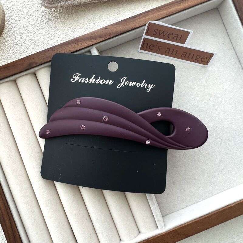 2025 New Wing Women, Hairpin for Back of Head, Claw, Rhinestone Accessory, Stylish Duckbill Hair Clip