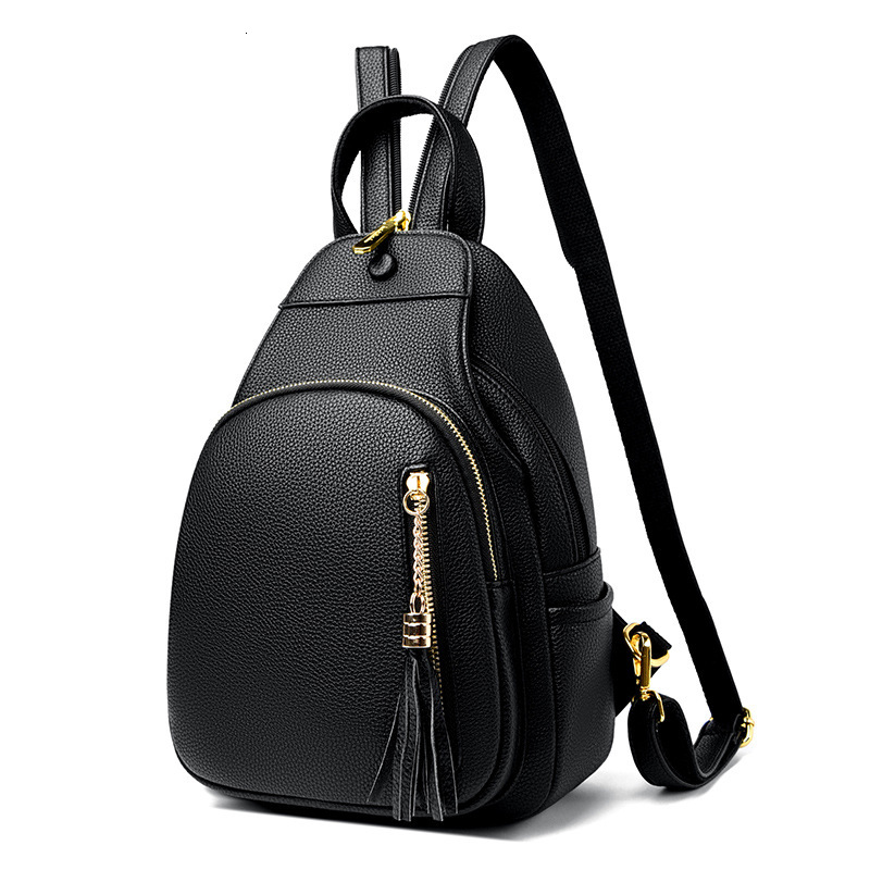 Women Chest Bag New Fashion Soft Leather Casual Ladies College Style Small Backpack ddmymoon