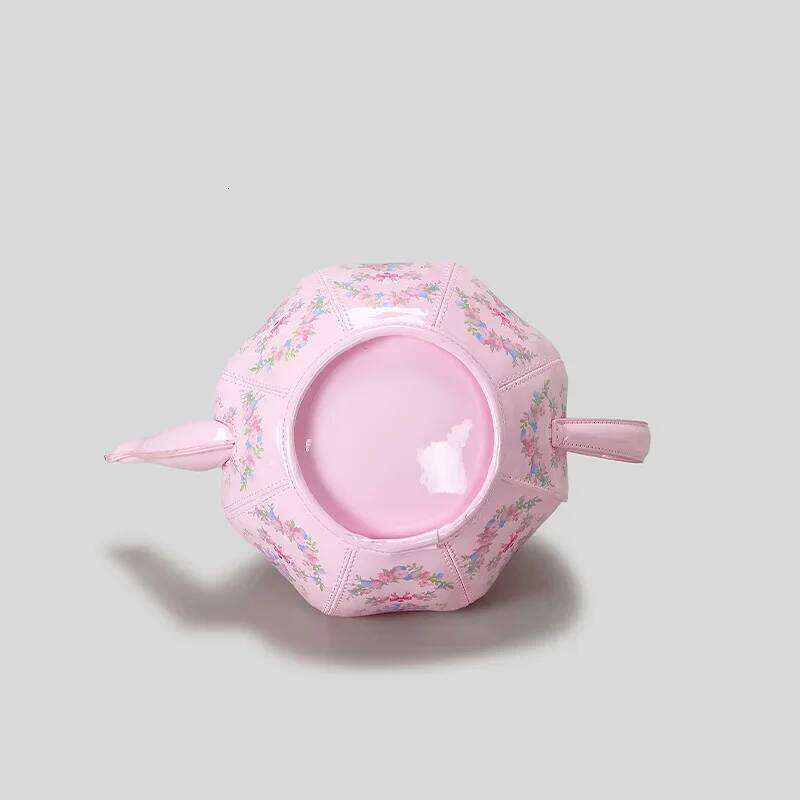 Creative Vintage Printed Teapot Design Women Handbags Pearls Chains Shoulder Designer Crossbody Small Buckets Bag