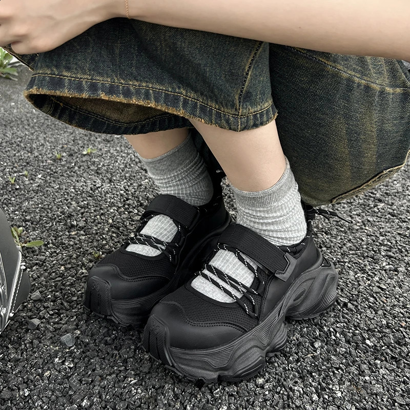 Mesh Women Platform Sneakers Casual Flats Sport Shoes Summer Breathable Running Shoes Sandals Hiking Mujer Zapatos 250809