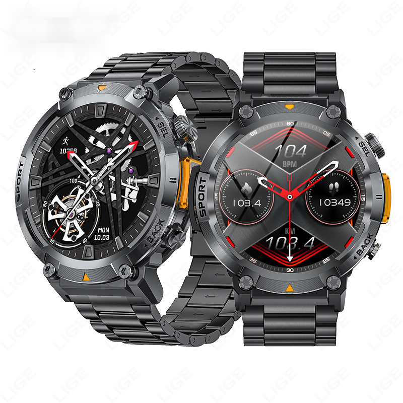 New S100 Outdoor Smart Watch Bluetooth Call Flashlight Information Push Sports Waterproof Watch