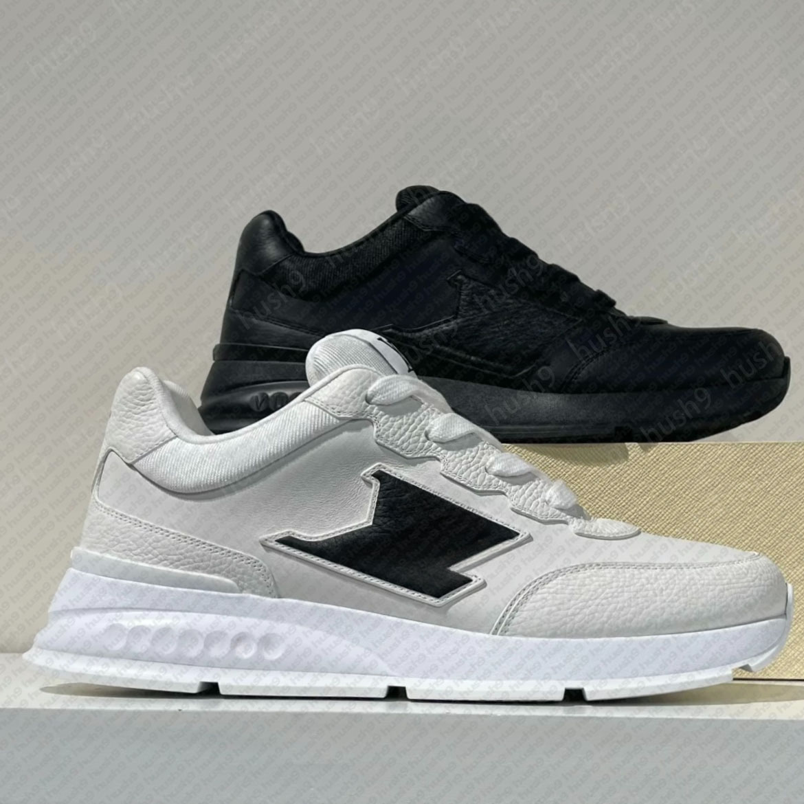 Designer shoes trainer men's sneakers 2025 New Autumn/Winter New Classic Leather lace-up sneakers Thick-soled lightweight Casual shoes