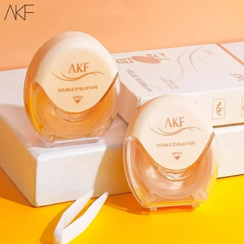 AKF Natural Invisible Double Eyelid Tape Stickers Fiber Instant Eyelid Lift Paste Long Lasting Bigger Eyes Beauty Makeup Tool 250807