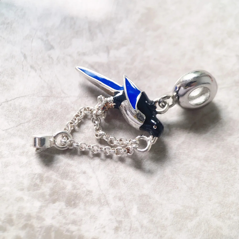 925 Sterling Silver Magpie Bird Charm Cute Lucky Women Jewelry Trendy Gift 250807