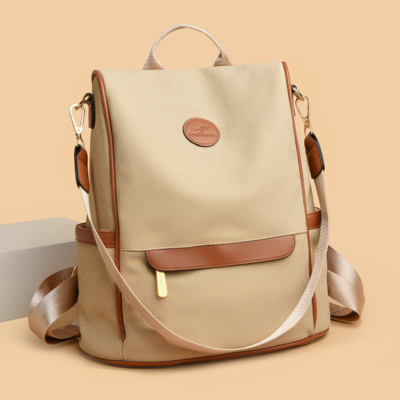 Oxford Cloth Women 2025 New Lightweight Anti-Theft Backpack Multi-Functional Large Capacity Travel School Bag ddmymoon