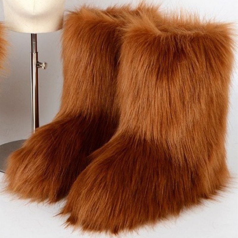 2025 hot new free shipping designer boots for womens snow boots pink purple blue brown Winter furry snow boots with thick sole and midsole
