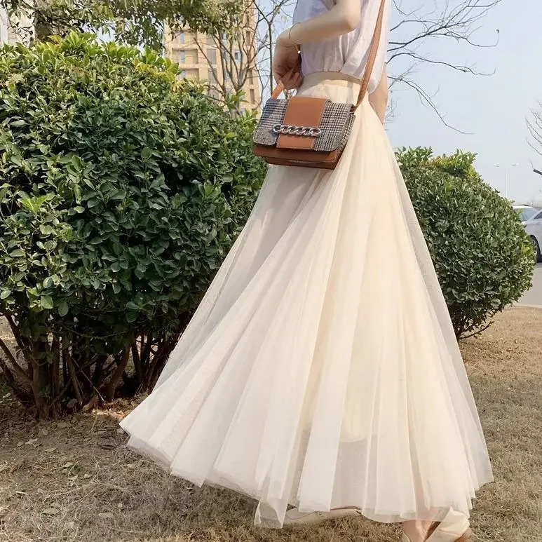 Woman Skirts Spring Summer Skirt Womens Tulle Skirt Pettiskirt Skirt Mujer Faldas Saias Mulher 250811