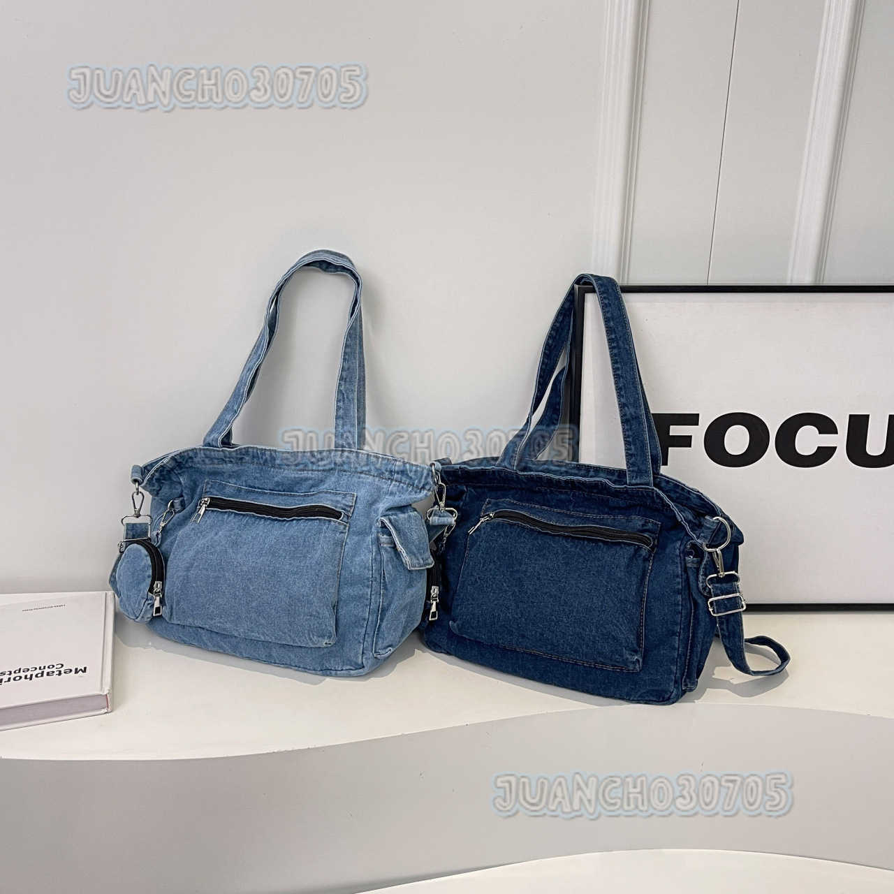 Style Canvas Bag for Women 2024 New Summer Large Capacity Simple Fashion Single Shoulder Crossbody Bag H250809