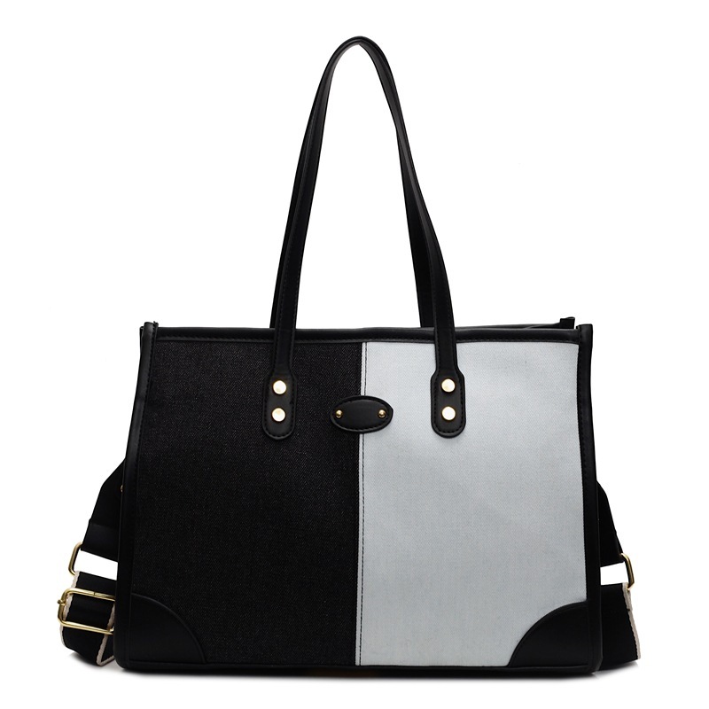 Korean Style Trendy Handbag for Women Spring Summer New Fashion Denim Single Shoulder Crossbody Commuting Casual Tote Bag