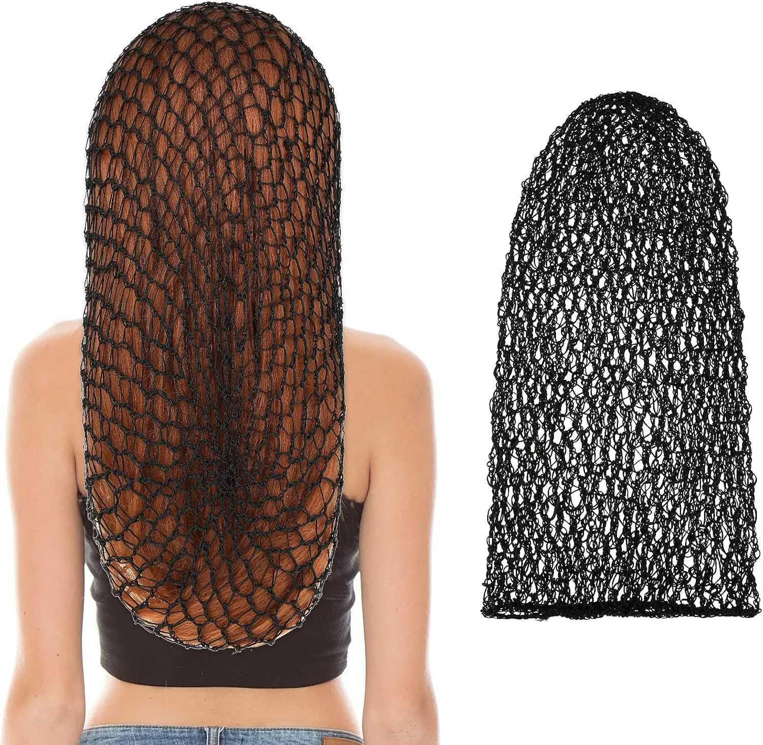 Mesh Hair Net Rayon Knit Crocheted Sleeping Cap Soft Mesh Hairmet Hat Cover Accessories for Long Curly Hair X250812