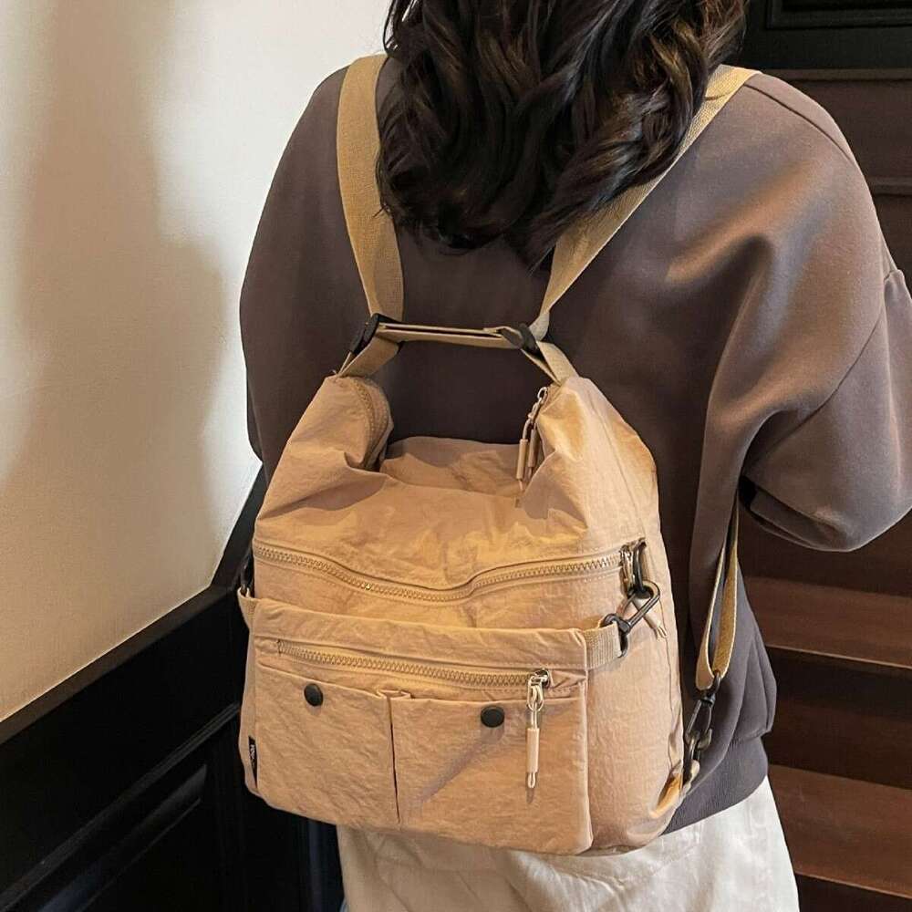 2025 New Large Capacity Trendy Brand Travel Casual Versatile Single Shoulder Crossbody Women's Bag Multifunctional Backpack